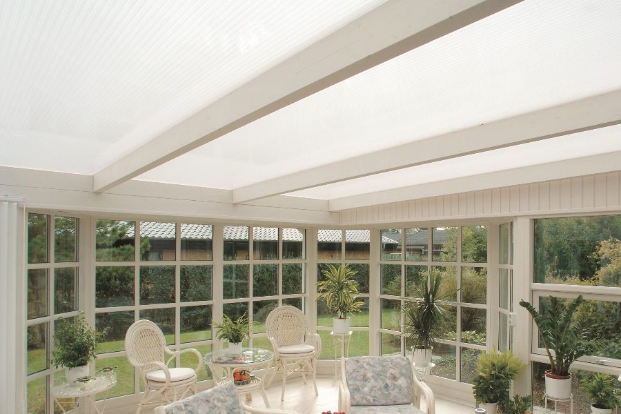 Termotak til uterom, carport, tildekkede terrasser og vinterhager