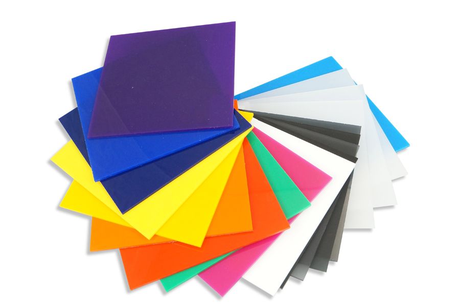 Farget plexiglass Farget plexiglass