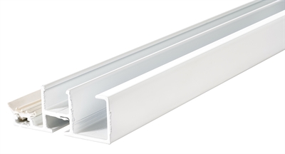 Hvit sideprofil med gummilist 16 mm RIATHERM® 3000 mm