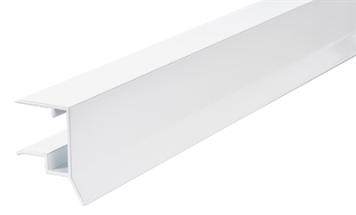 Hvit drypp cap profil 16 mm RIATHERM® 980 mm