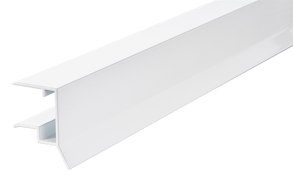 Hvit drypp cap profil 16 mm RIATHERM® 980 mm